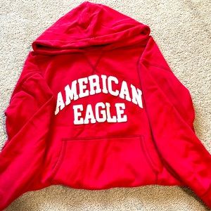 American Eagle red hoodie excellent condition size Xsmall